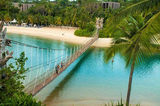 Floating Bridge at Siloso Beach